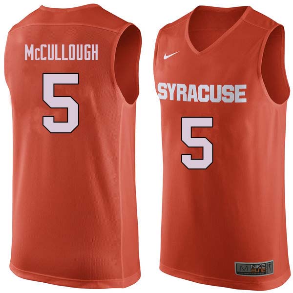 Men #5 Chris McCullough Syracuse Orange College Basketball Jerseys Sale-Orange